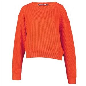 Boohoo Tall Crew neck crop sweater